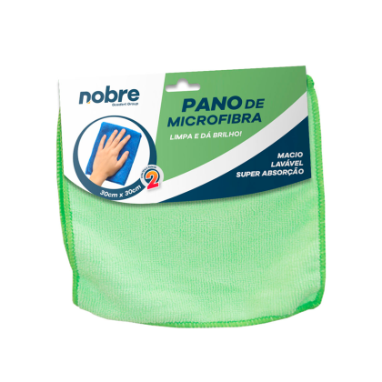 PANO MICROFIBRA 30X30 C/2 VERDE NOBRE