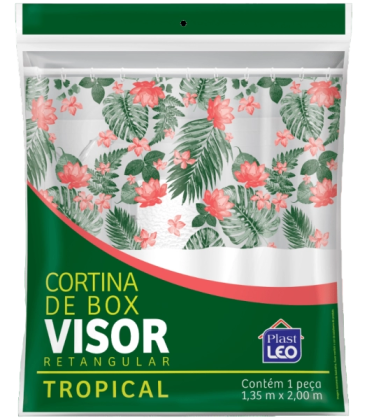 CORTINA BOX VINIL TROPICA 1,35 X 2,00 REF.620-U PLAST LEO