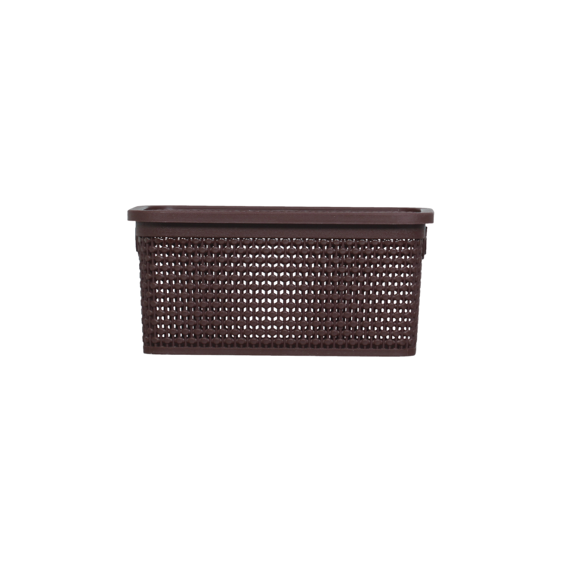 CAIXA RATTAN 4LTS MARROM C/TAMPA REF.1110 RISCHIOTO