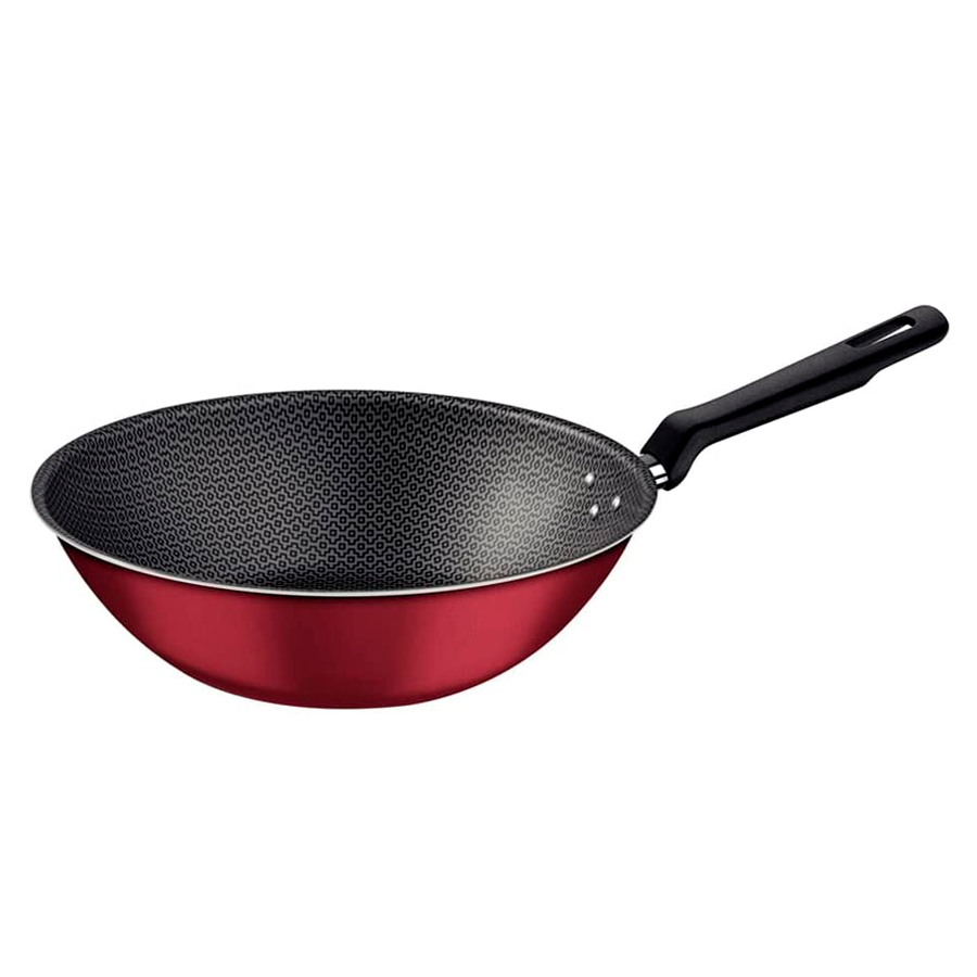 WOK N.28 TEFLON LORETO VERM REF.728 TRAMONTINA