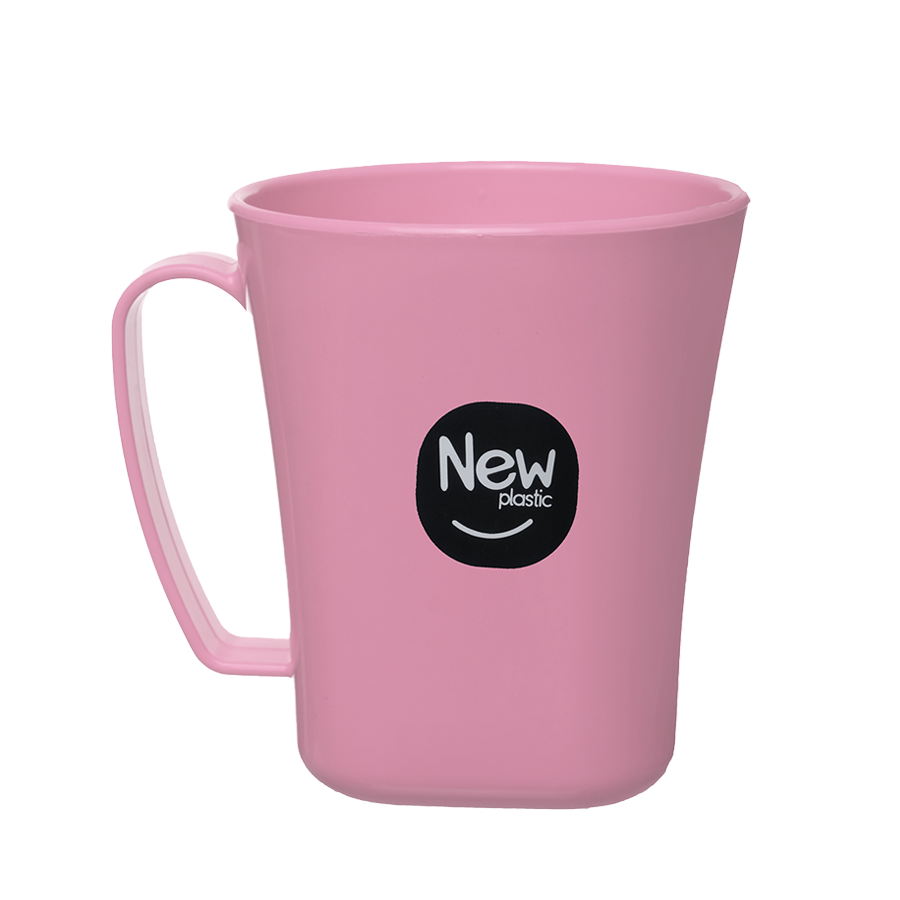 CANECA PLAST 410ML SOFT ROSA BABY MILPLASTIC