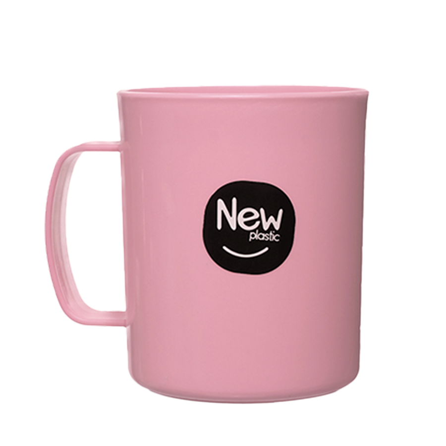 CANECA PLAST 475ML PLUS ROSA MILPLASTIC