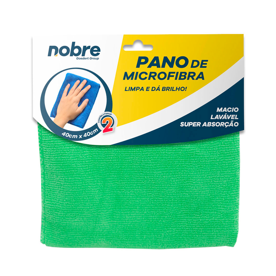 PANO MICROFIBRA 40X40 C/2 VERDE NOBRE