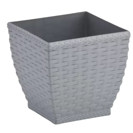 VASO RATTAN M2 CINZA REF.510 INJEPLASTEC