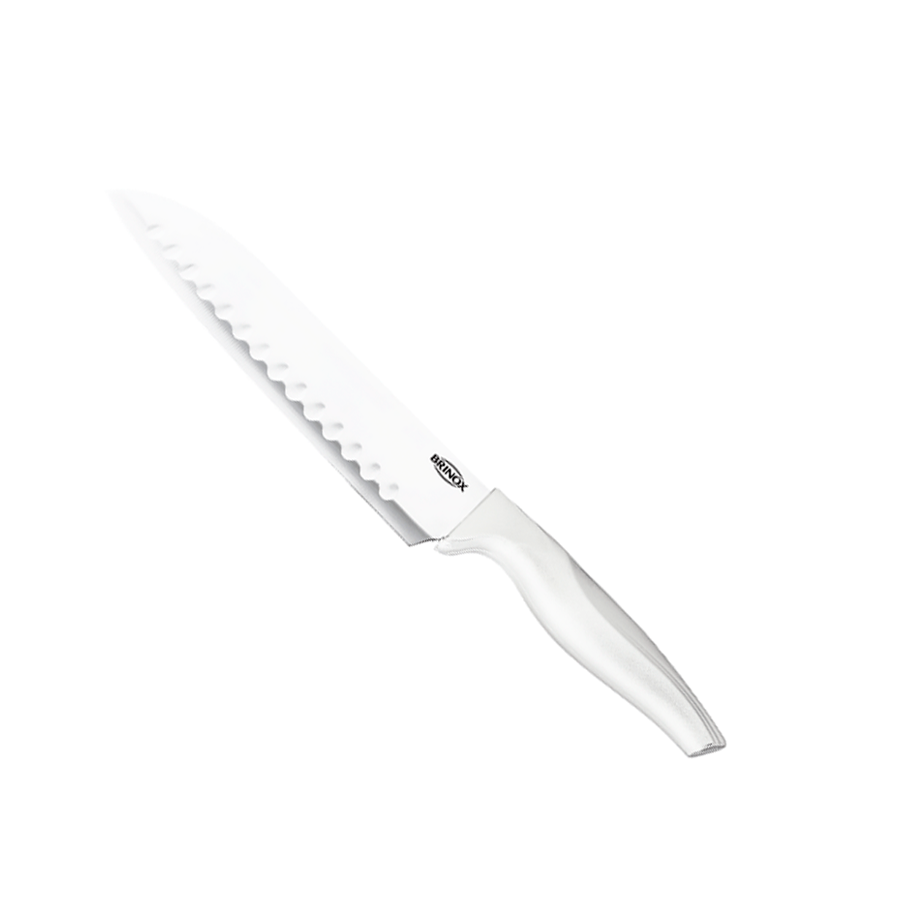 FACA INOX N.07 C/BCO SANTOKU REF.334 BRINOX