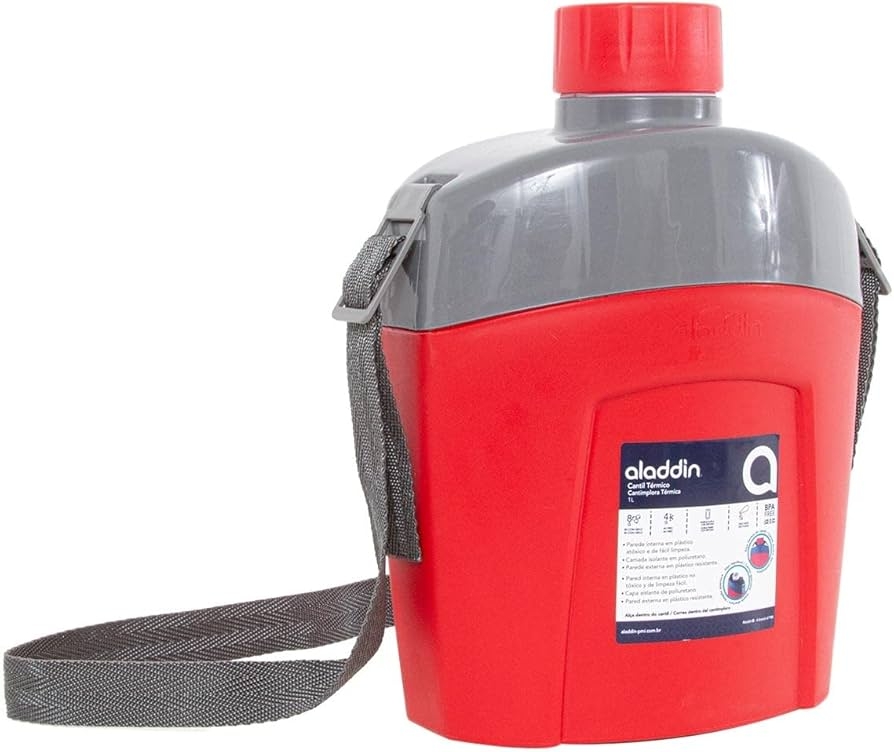 CANTIL TERMICO 1LTS VERMELHO REF.403 ALADDIN
