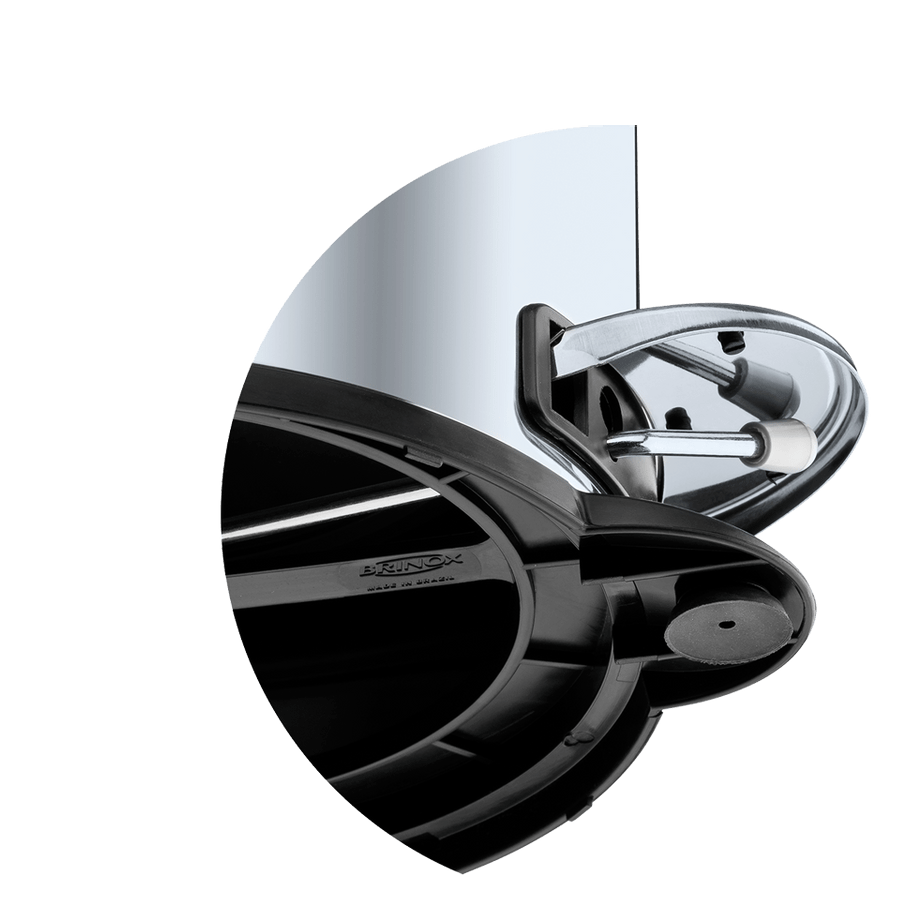 LIXEIRA 05LTS C/PEDAL INOX BRINOX