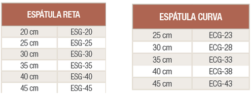 ESPATULA FLEXIVEL RETA 20CM ESG-200 SOLRAC