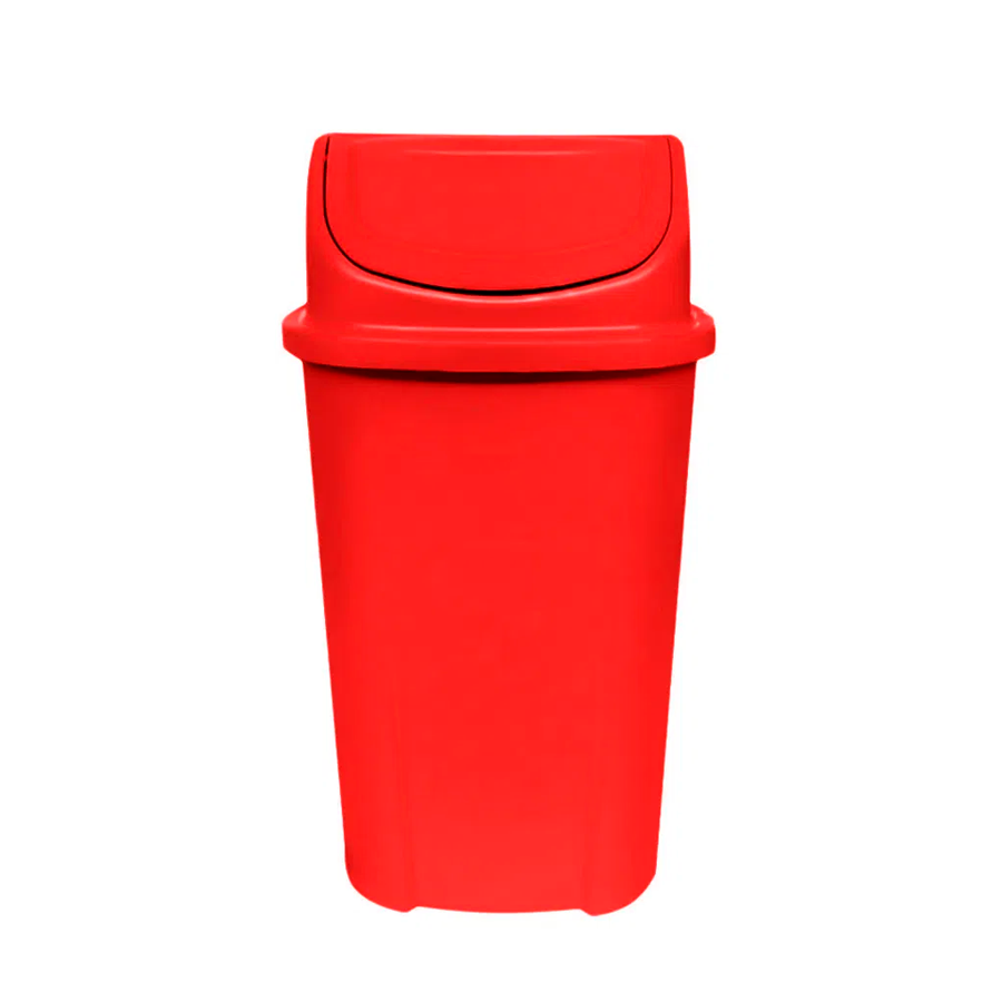 LIXEIRA BASCULANTE 60LTS VERMELHO LAR PLASTICOS