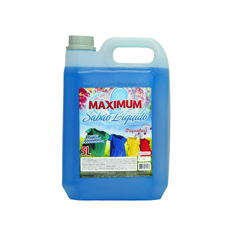 SABAO LIQUIDO LAVA ROUPA 5LTS ORQUIDEAS MAXIMUM