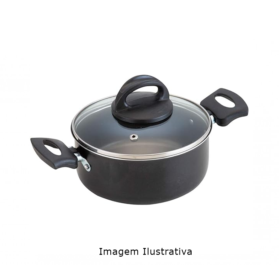 CACAROLA ANTIADERENTE N.16 T/VIDRO LUZ DO LAR