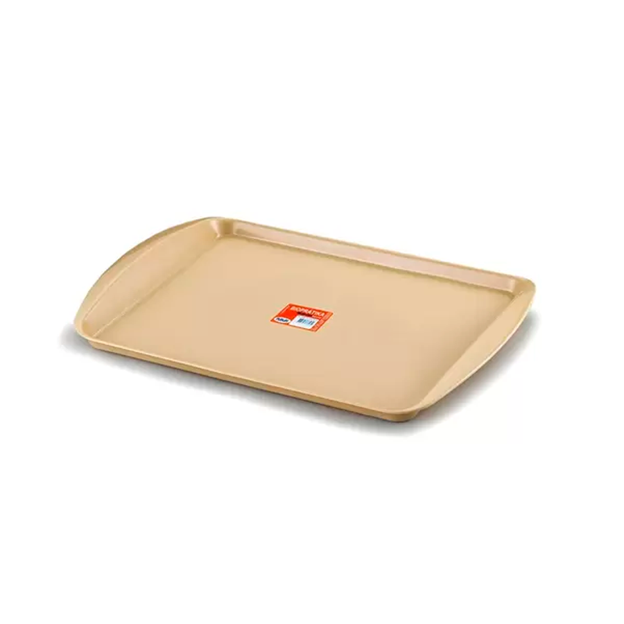 BANDEJA PLASTICA FASTFOOD 34,7X23,5X2,3 BEGE REF.0397 PLEION