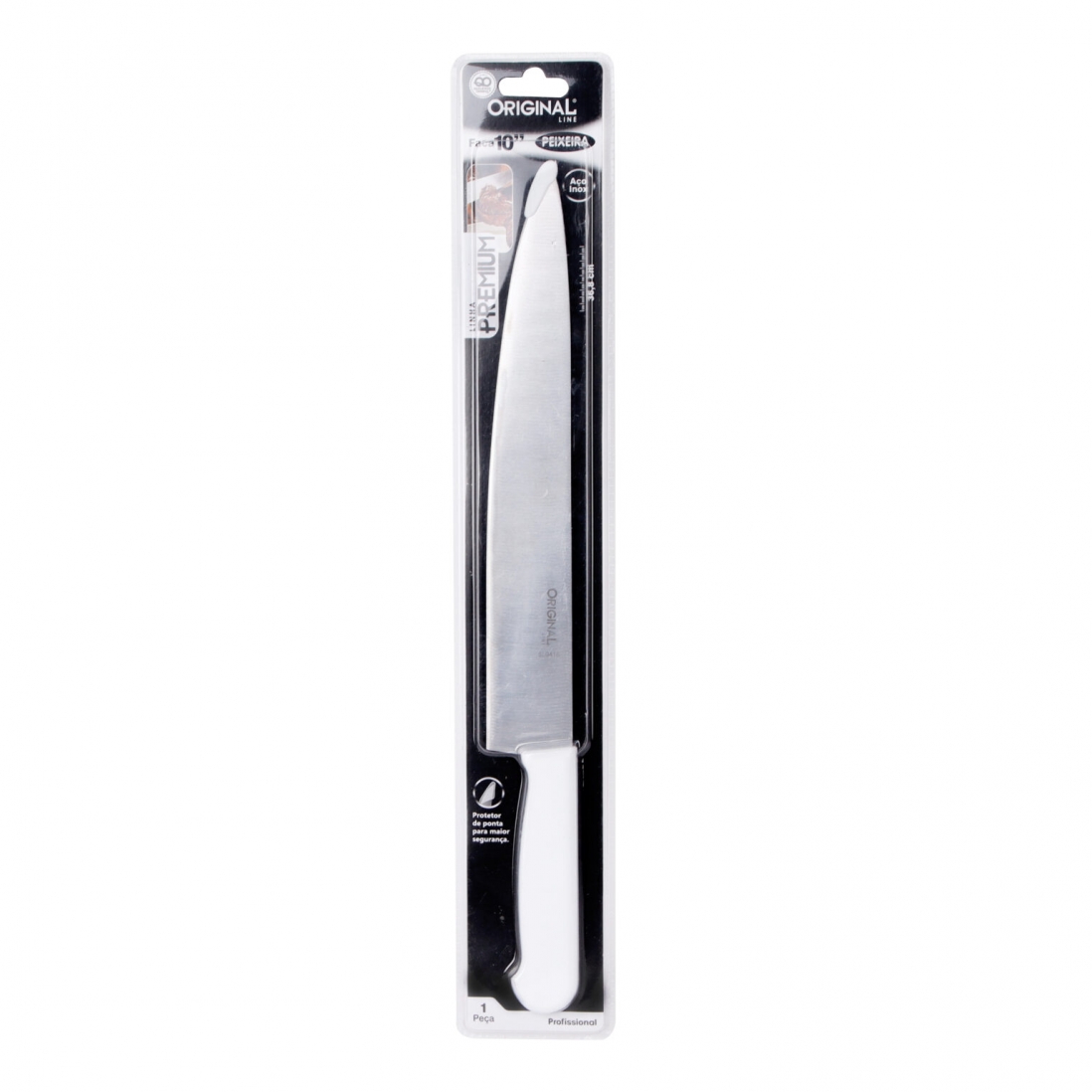 FACA INOX N.10 C/BCO PEIXEIRA PREMIUM REF.416 ORIGINAL