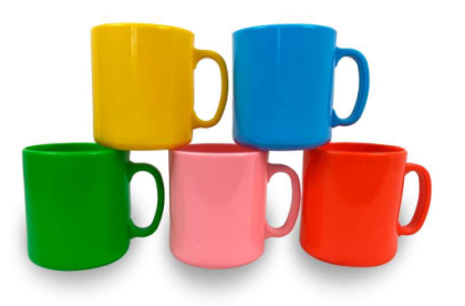 CANECA PLASTICA 400ML COLOR BS