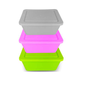 POTE PLASTICO 1,5LTS QUADRADO COLOR BS