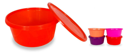 POTE PLASTICO 2,5LTS REDONDO COLOR BS