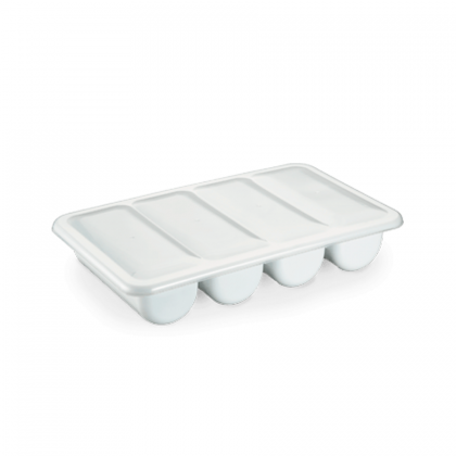 ORGANIZADOR 4 DIVISORIAS COM TAMPA BRANCA REF.7875 PLEION